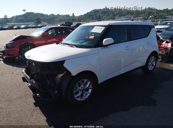 KNDJ23AU3L7718316 2020 KIA SOUL White Առջևի ձախ երեք քառորդ տեսարան