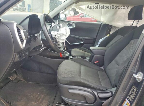 KNDJ23AU4L7070050 2020 KIA SOUL Gray Widok wnętrza z przodu
