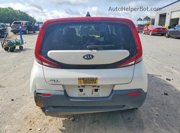 KNDJ23AU8L7734883 2020 KIA SOUL White უკანა ხედი