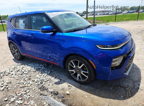 KNDJ53AF2M7741760 2021 KIA SOUL Blue Front right