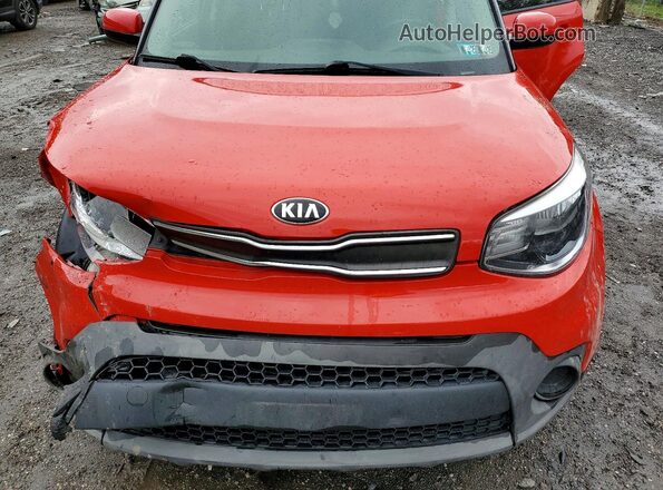 KNDJN2A20K7004285 2019 KIA SOUL Красный Вид задней части салона