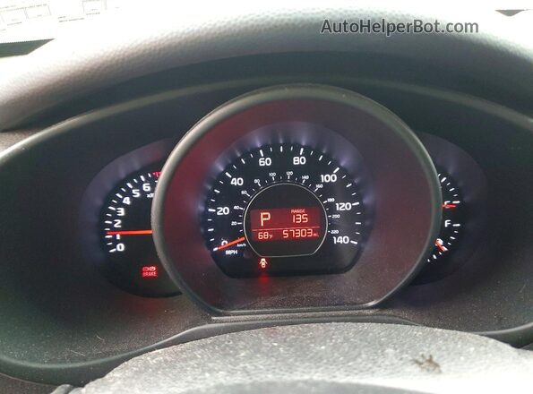 KNDJN2A20K7004285 2019 KIA SOUL Красный Вид щитка приборов