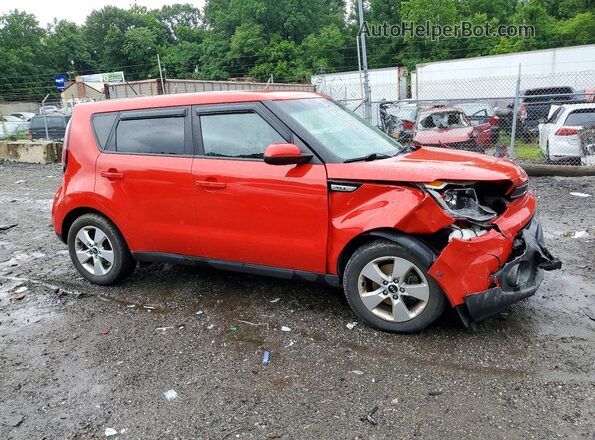 KNDJN2A20K7004285 2019 KIA SOUL Красный Передняя правая четверть