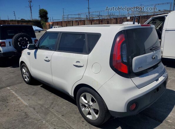 KNDJN2A24H7446317 2017 KIA SOUL White უკანა მარცხენა