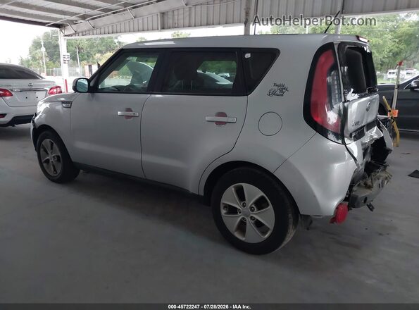 KNDJN2A25G7824384 2016 KIA SOUL Silver Հետևի ձախ