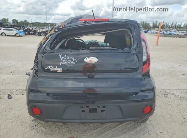 KNDJN2A25K7699783 2019 KIA SOUL Black Вид ззаду