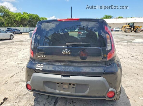 KNDJN2A26G7301410 2016 KIA SOUL Black უკანა ხედი