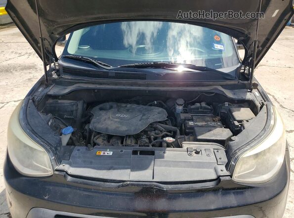 KNDJN2A26G7301410 2016 KIA SOUL Black უკანა სალონის ხედი