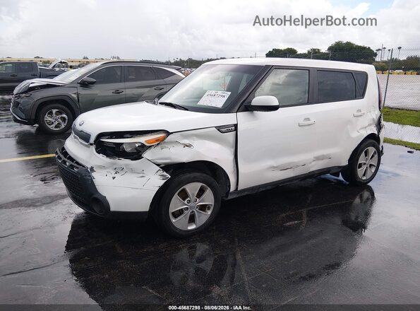 KNDJN2A27G7277103 2016 KIA SOUL White წინა მარცხენა ხედი სამი მეოთხედიდან