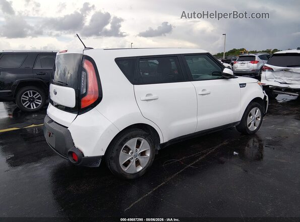 KNDJN2A27G7277103 2016 KIA SOUL White უკანა მარჯვენა