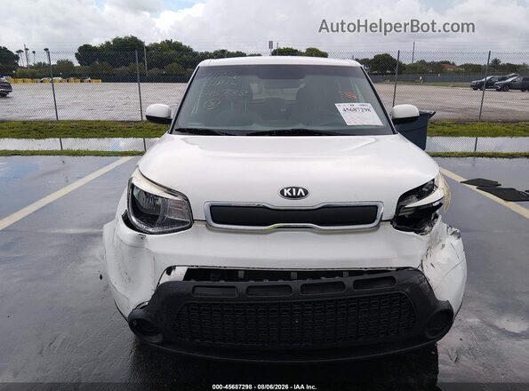 KNDJN2A27G7277103 2016 KIA SOUL White ხელსაწყოთა პანელის ხედი