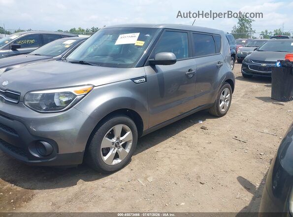 KNDJN2A27K7669409 2019 KIA SOUL Серый Передняя левая четверть