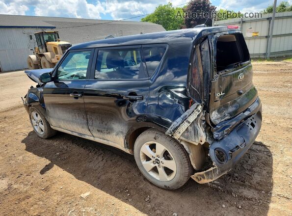 KNDJN2A27K7696092 2019 KIA SOUL Черный Задняя левая четверть