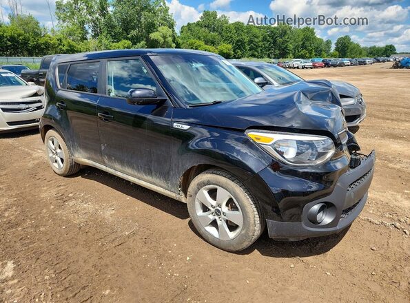 KNDJN2A27K7696092 2019 KIA SOUL Черный Передняя правая четверть