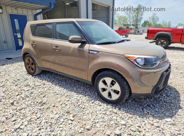 KNDJN2A28G7280205 2016 KIA SOUL Коричневый Передняя правая четверть