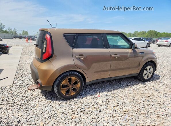 KNDJN2A28G7280205 2016 KIA SOUL Коричневый Задняя правая четверть