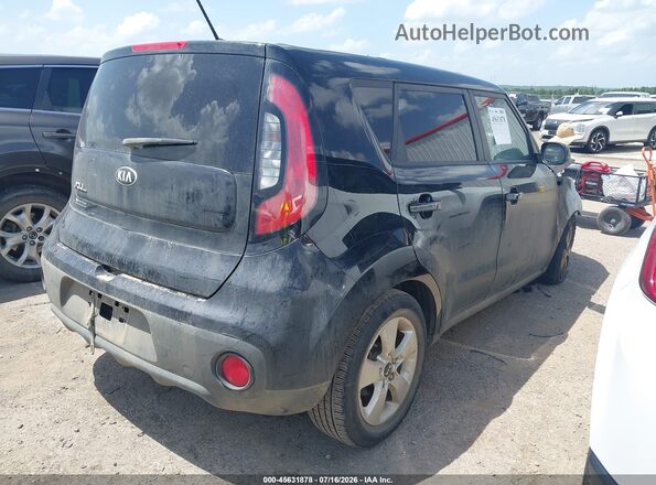 KNDJN2A28H7447647 2017 KIA SOUL Black Задня права чверть