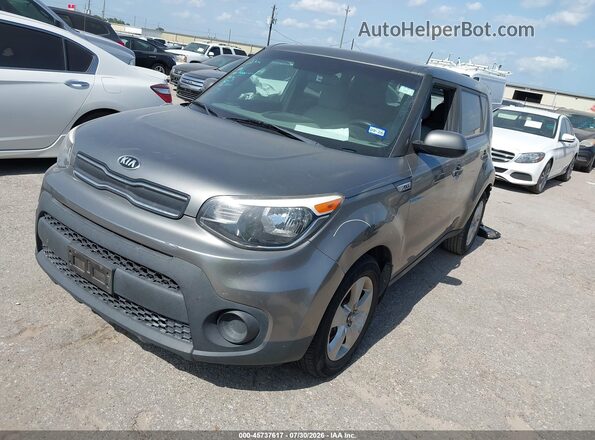 KNDJN2A29H7428492 2017 KIA SOUL Gray Vista tres cuartos delantera izquierda