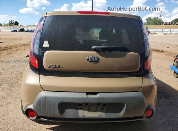 KNDJN2A2XG7287401 2016 KIA SOUL Brown Հետևի տեսք