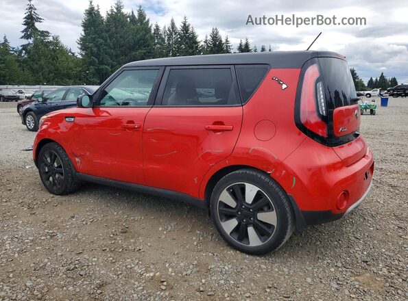 KNDJP3A52K7637641 2019 KIA SOUL Red უკანა მარცხენა