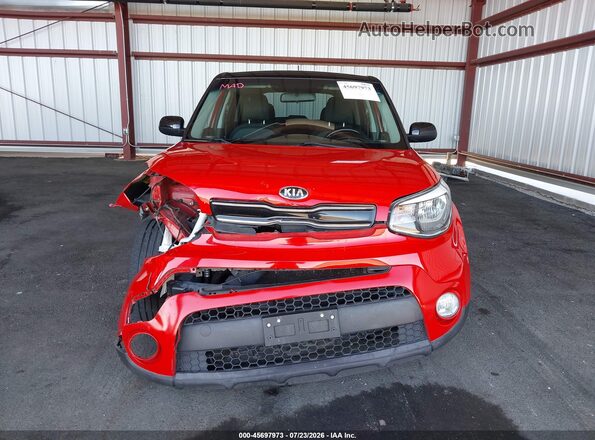 KNDJP3A53K7656599 2019 KIA SOUL Red Rear interior view