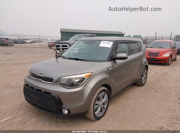 KNDJP3A56G7279855 2016 KIA SOUL Gray Առջևի ձախ երեք քառորդ տեսարան
