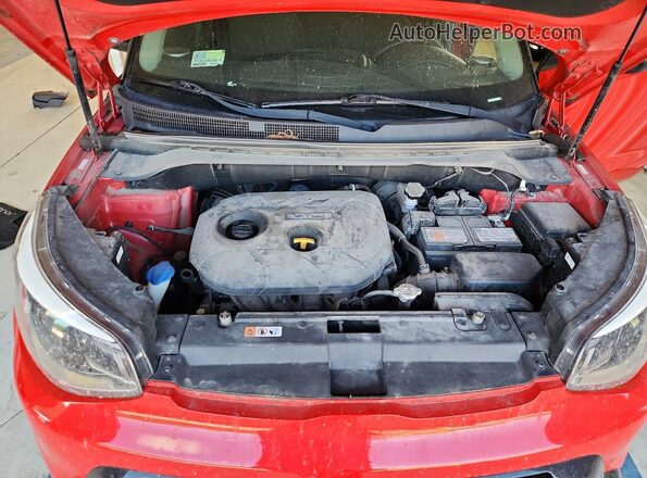 KNDJP3A58G7388124 2016 KIA SOUL Red Widok wnętrza z tyłu