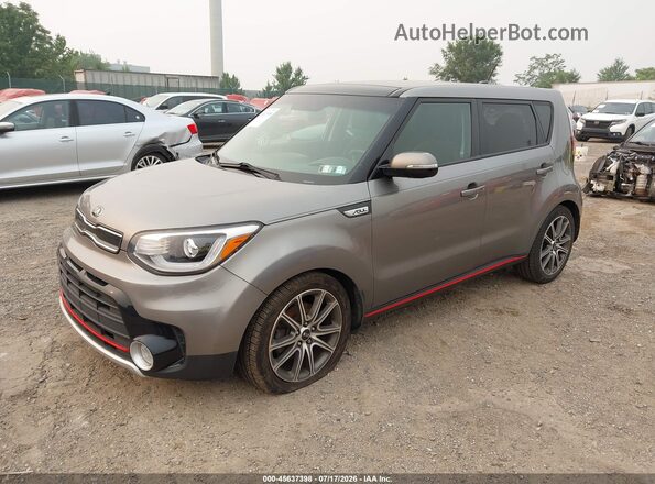KNDJX3AA2J7515468 2018 KIA SOUL Gray Առջևի ձախ երեք քառորդ տեսարան