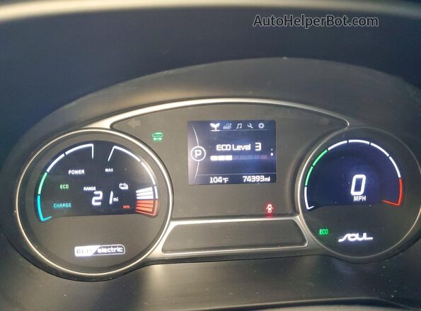 KNDJX3AE7G7017150 2016 KIA SOUL Black Вид щитка приладів