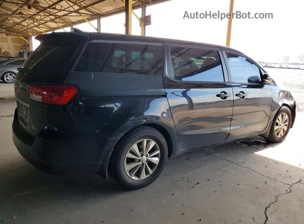 KNDMA5C10G6156045 2016 KIA SEDONA Black Задня права чверть