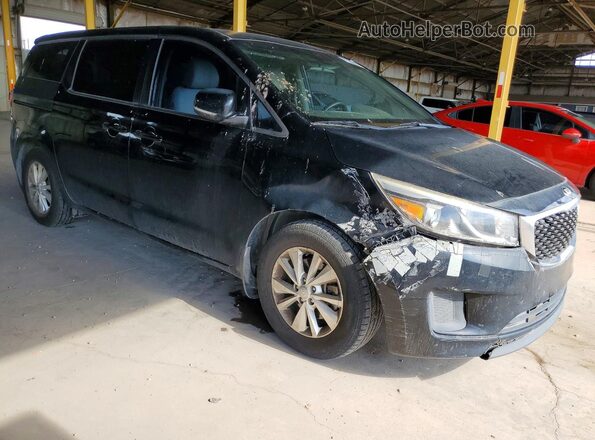 KNDMA5C10G6156045 2016 KIA SEDONA Black Передня права чверть