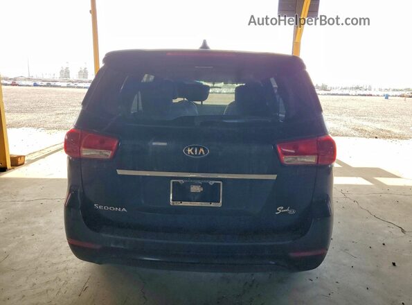 KNDMA5C10G6156045 2016 KIA SEDONA Black Вид ззаду