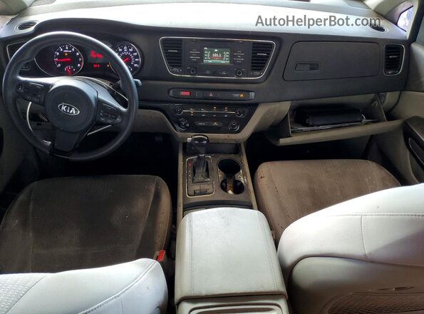 KNDMA5C10G6156045 2016 KIA SEDONA Black Вид панелі приладів