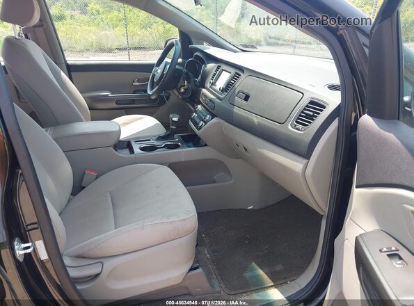 KNDMA5C10L6643126 2020 KIA SEDONA Black Widok wnętrza z przodu
