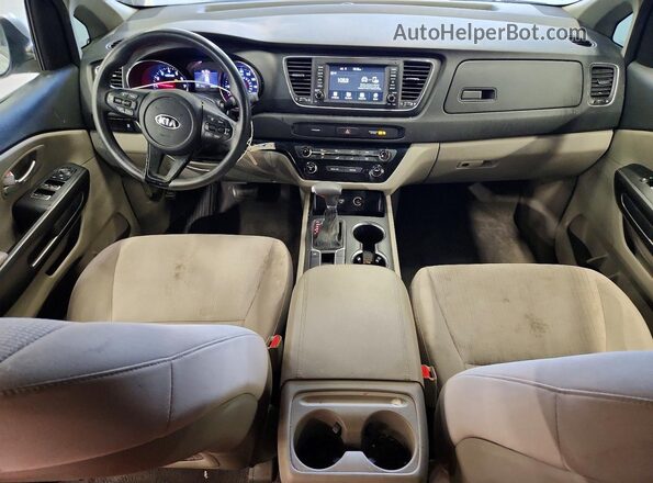 KNDMA5C11K6540120 2019 KIA SEDONA Silver Dashboard view