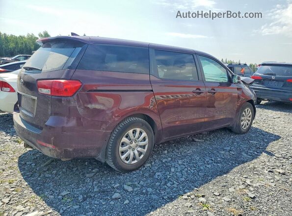 KNDMA5C12H6270730 2017 KIA SEDONA Burgundy Rear right