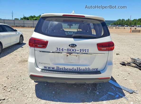 KNDMA5C16L6614505 2020 KIA SEDONA White Հետևի տեսք