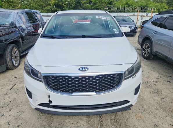 KNDMA5C18G6149733 2016 KIA SEDONA White წინა ხედი