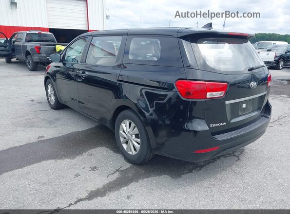 KNDMA5C1XJ6409802 2018 KIA SEDONA Black Հետևի ձախ