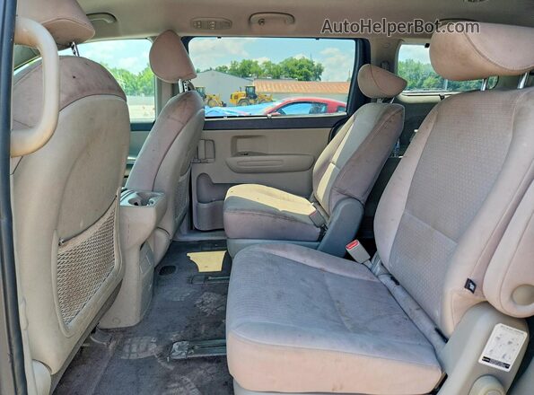 KNDMB5C10G6101303 2016 KIA SEDONA Black Widok wnętrza z tyłu