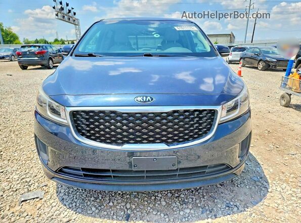 KNDMB5C10G6101303 2016 KIA SEDONA Black Widok z przodu