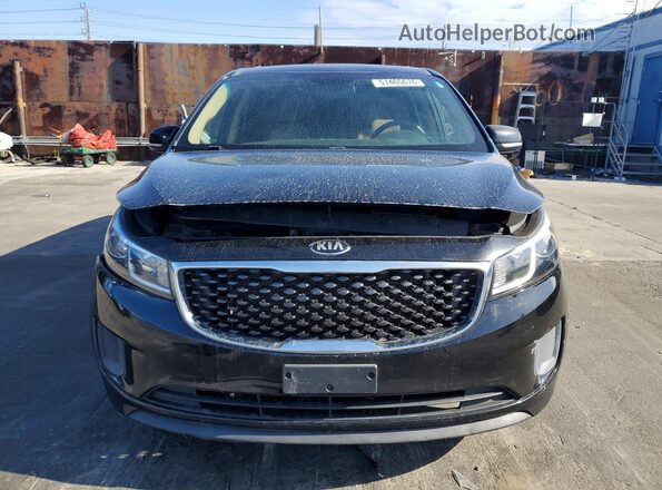 KNDMB5C10G6114021 2016 KIA SEDONA Black Դիմացի տեսք