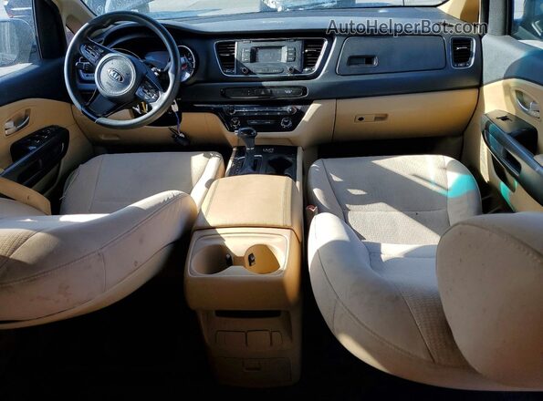 KNDMB5C10G6114021 2016 KIA SEDONA Black Առջևի վահանակի տեսք