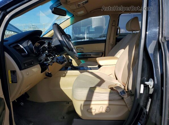 KNDMB5C10G6114021 2016 KIA SEDONA Black Սալոնի դիմացի տեսք