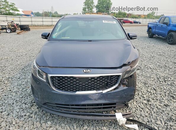 KNDMB5C10H6219837 2017 KIA SEDONA Charcoal წინა ხედი