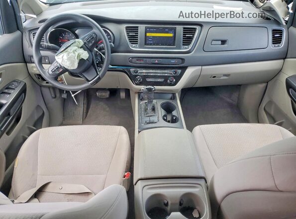KNDMB5C10H6219837 2017 KIA SEDONA Charcoal წინა პანელის ხედი