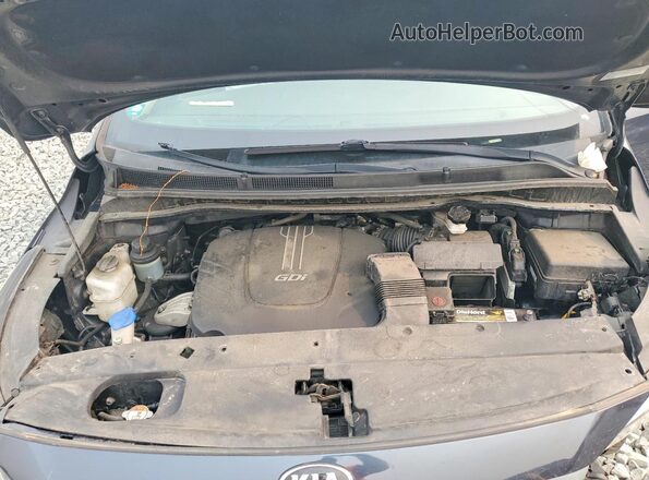 KNDMB5C10H6219837 2017 KIA SEDONA Charcoal ძრავის განყოფილების ხედი