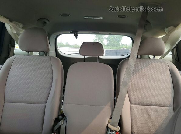 KNDMB5C10H6219837 2017 KIA SEDONA Charcoal უკანა სავარძლების ხედი