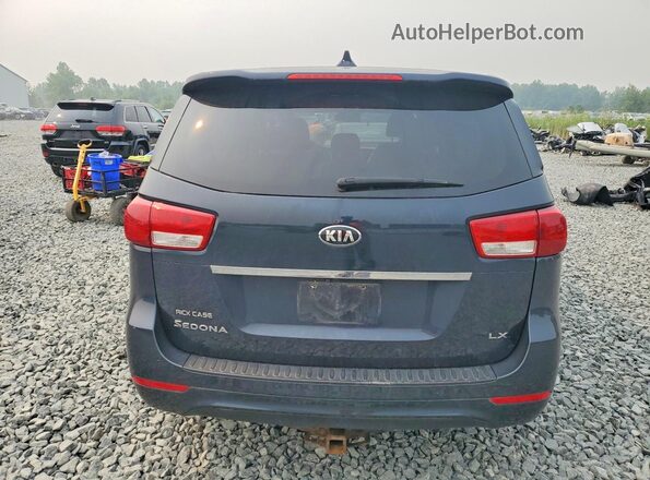 KNDMB5C10H6219837 2017 KIA SEDONA Charcoal უკანა ხედი