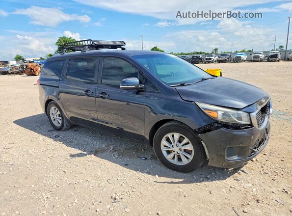KNDMB5C10H6283814 2017 KIA SEDONA Blue Przód prawy